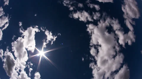 Blue sky with cloud closeup Stock Footage 48085005