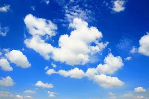 Blue sky with cloud closeup 스톡 사진