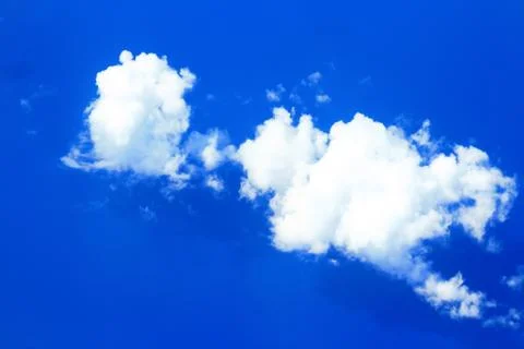 Blue sky with cloud closeup Stock Photos