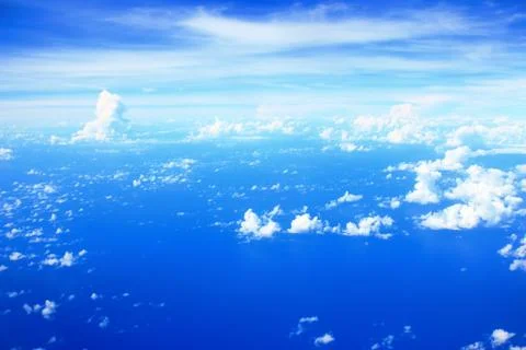 Blue sky with cloud closeup Stock-Fotos