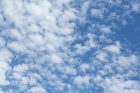 Blue sky with cloud closeup Stock Photos
