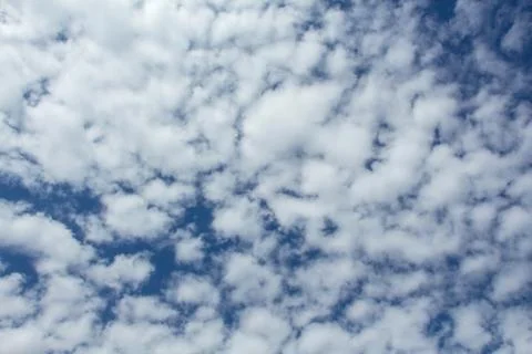 Blue sky with cloud closeup Stock Photos