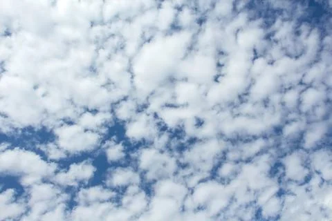 Blue sky with cloud closeup Stock Photos