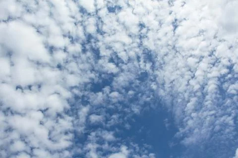 Blue sky with cloud closeup Stock Photos