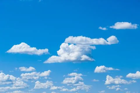 Blue sky with cloud closeup Stock Photos