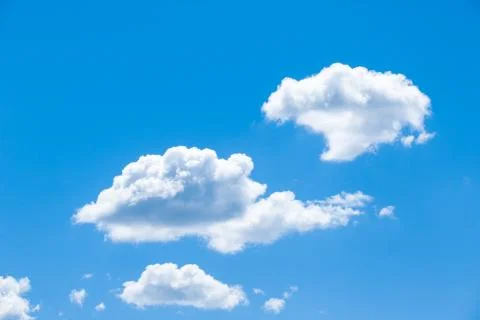 Blue sky with cloud closeup Stock Photos