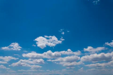 Blue sky with cloud closeup Stock Photos