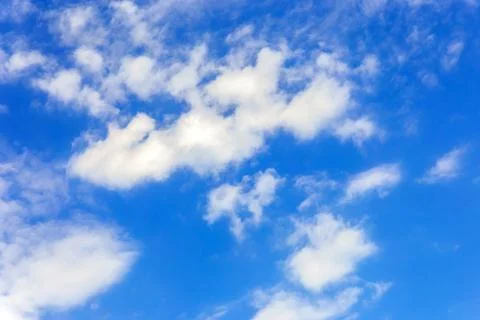 Blue sky with cloud closeup Stock Photos