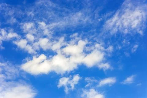 Blue sky with cloud closeup Stock Photos