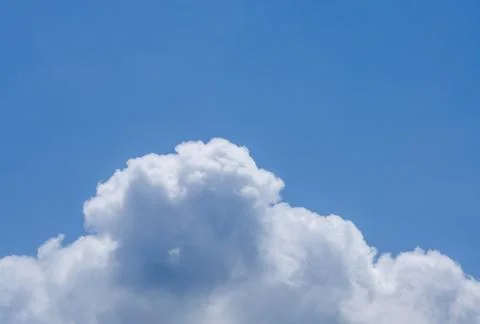Blue sky with cloud closeup Stock-Fotos