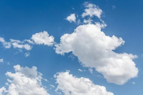 Blue sky with cloud closeup Foto stock