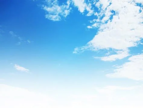 Blue sky with cloud closeup Stock Photos