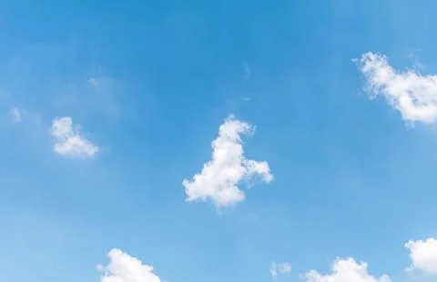 Blue sky with cloud closeup Stock Photos
