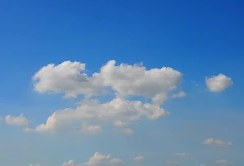 Blue sky with cloud, closeup Stock Photos