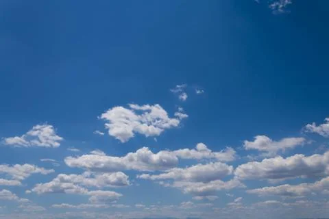 Blue sky with cloud closeup Stock Photos