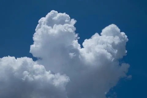 Blue sky with cloud closeup Stock Photos