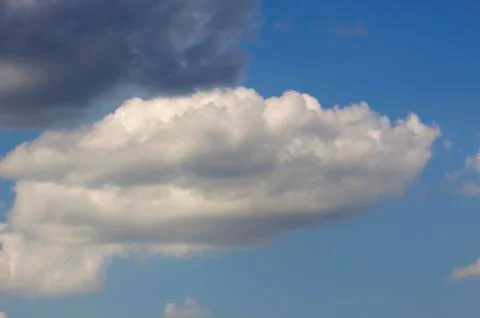Blue sky with cloud closeup Foto stock