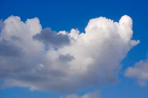 Blue sky with cloud closeup Foto stock