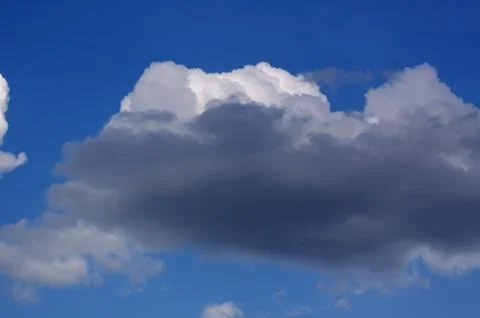 Blue sky with cloud closeup Foto stock