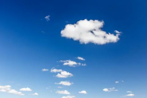 Blue sky with cloud closeup Photos