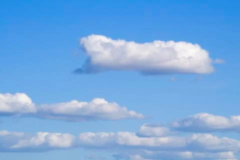 Blue sky with cloud closeup Stock Photos