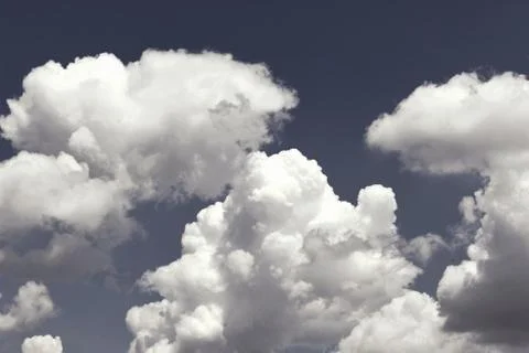Blue sky with cloud closeup Foto stock