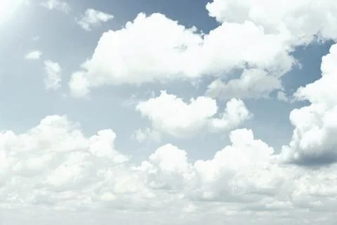 Blue sky with cloud closeup Foto stock
