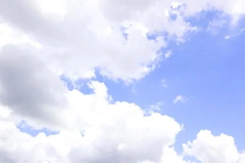 Blue sky with cloud closeup Stock Photos