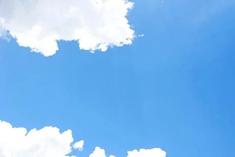 Blue sky with cloud closeup Stock Photos