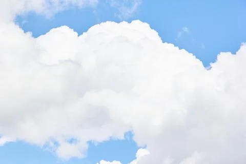 Blue sky with cloud closeup Stock Photos