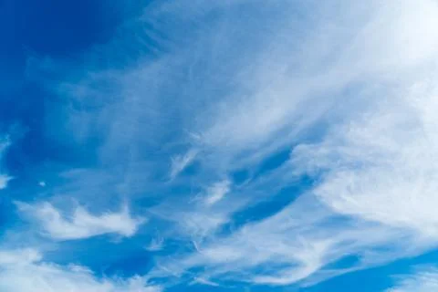 Blue sky with cloud closeup Stock Photos