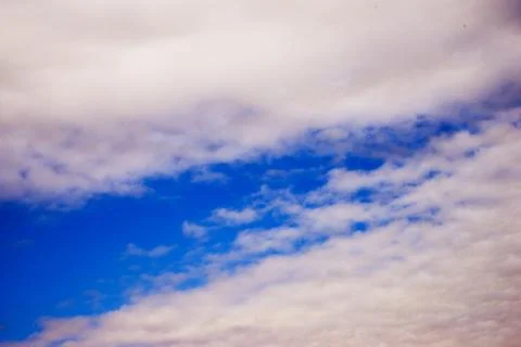 Blue sky with cloud closeup Stock Photos