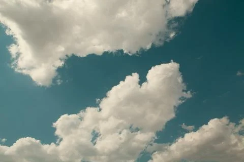 Blue sky with cloud closeup Foto stock