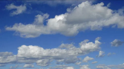 Blue sky with cloud closeup time lapse Stock-Footage 36790978