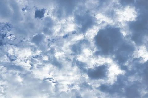 Blue sky with cloud closeup,Sky clouds,Blue sky with clouds and sun. Foto stock