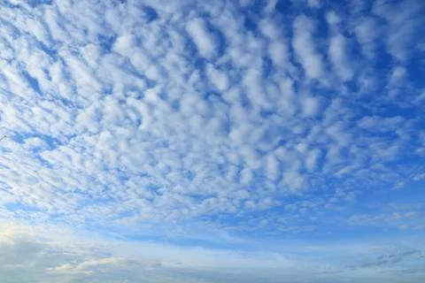 Blue sky with cloud on cloudy day. Stock Photos