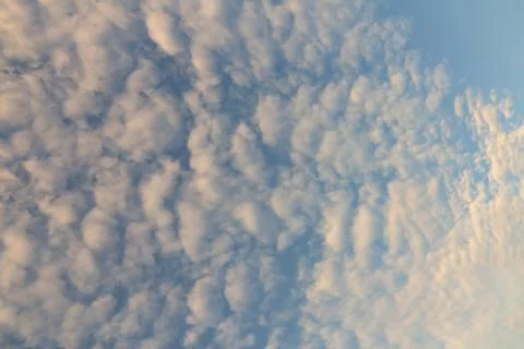 Blue sky with cloud on cloudy day. Stock Photos