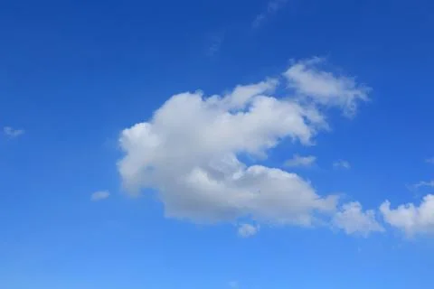 Blue sky with cloud on cloudy day. Stock Photos