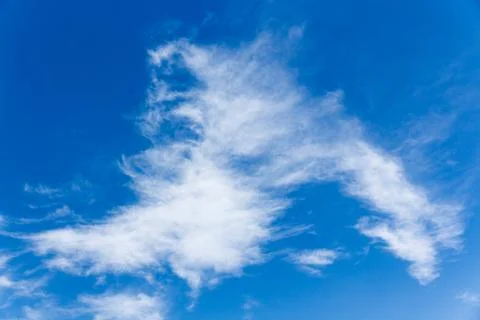 Blue Sky with Cloud on Cloudy Day. Stock Photos