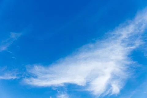 Blue Sky with Cloud on Cloudy Day. Stock Photos