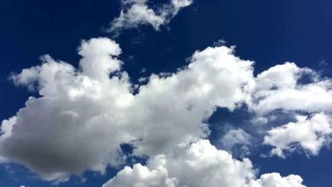 Blue sky with cloud in the daytime Stock Photos