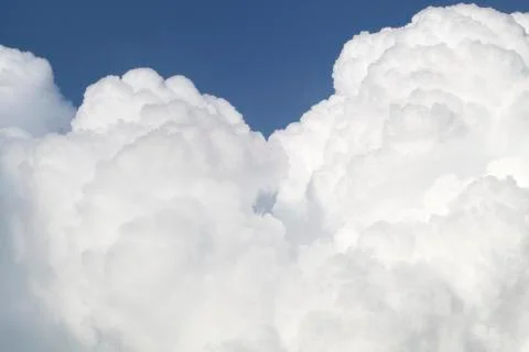 Blue sky with cloud formations Stock Photos