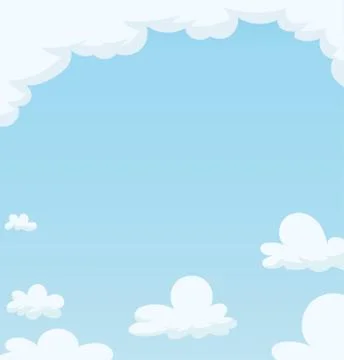 Blue Sky with cloud Stock Illustration