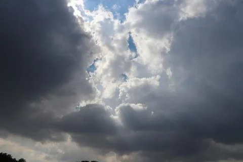 Blue Sky With Cloud, India Stock Photos