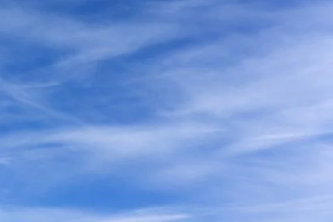 Blue sky with cloud with a lean and thin . Stock Photos