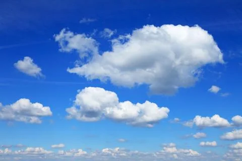 Blue sky with cloud Stock Photos