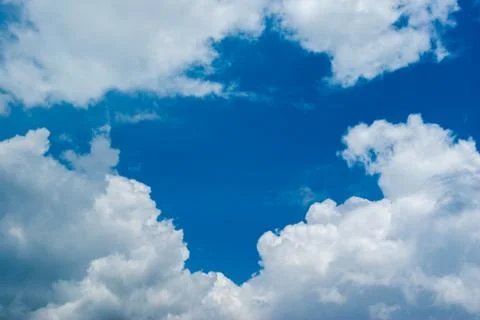 Blue sky with cloud Stock Photos
