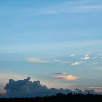 Blue sky with cloud Stock Photos