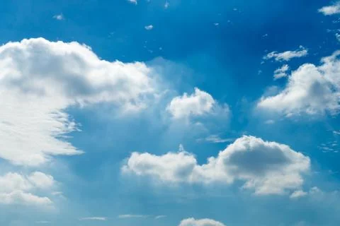 Blue sky with cloud Stock Photos