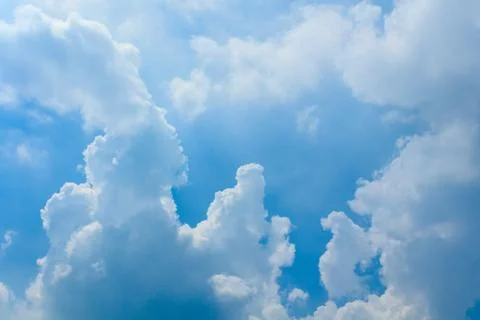 Blue sky with cloud Stock Photos